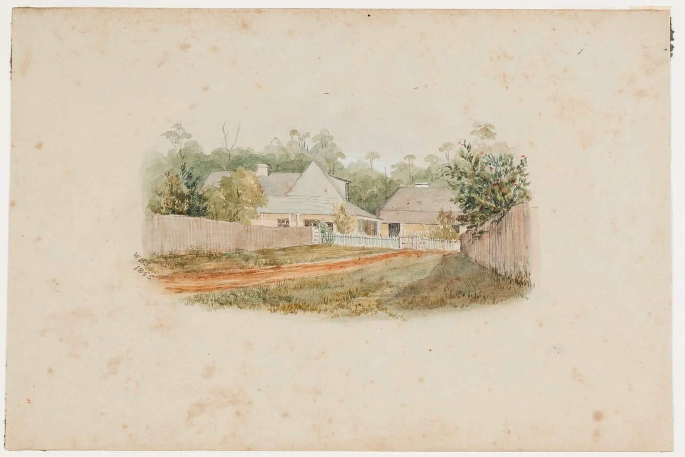 George Suttor's Residence, Balkam Hills, 1855, by William Butler Simpson, Surveyor